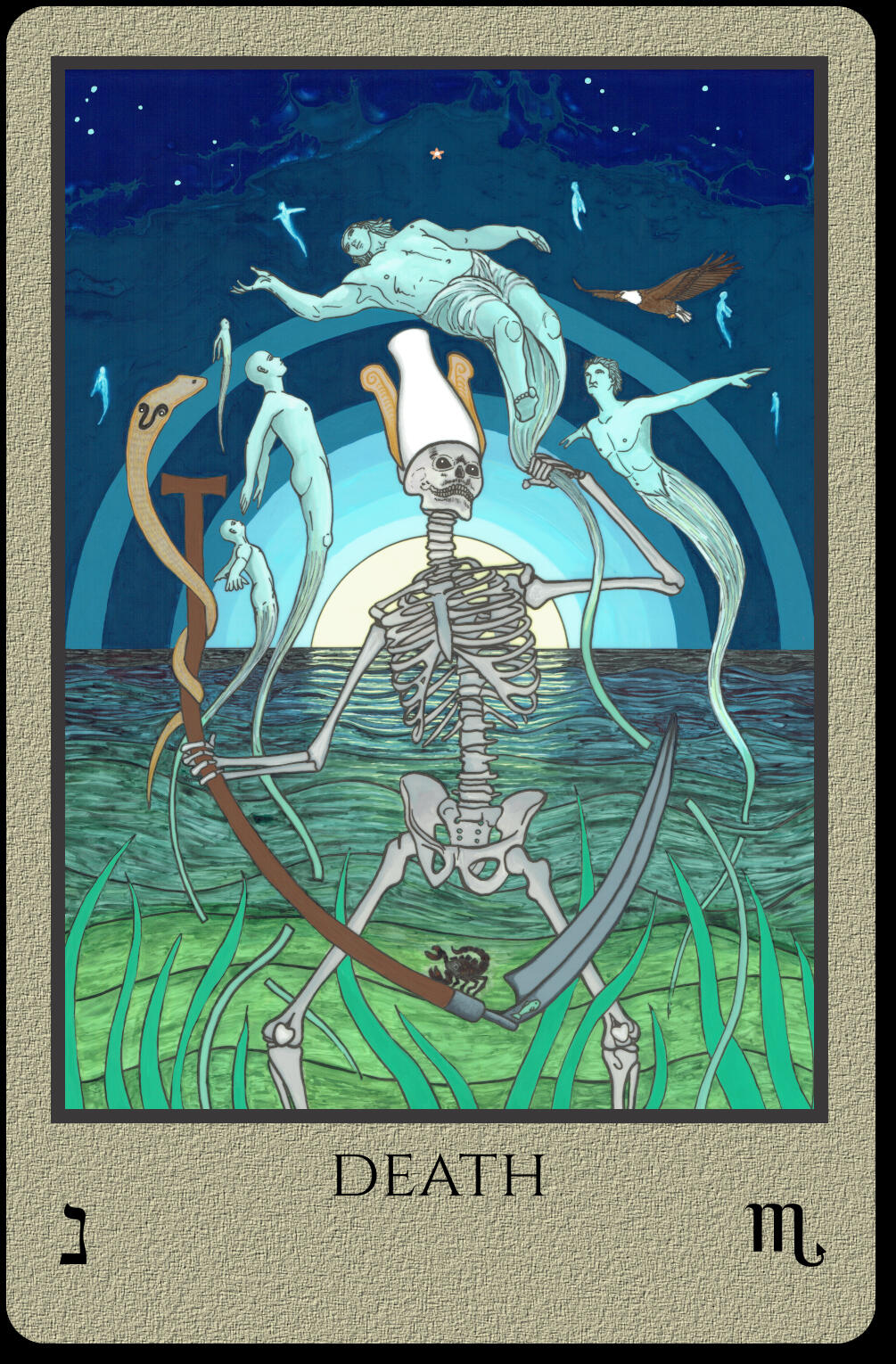 Death from Telos Tarot of 777 by M.M. Meleen